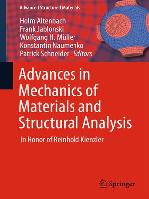 cover image of Advances in Mechanics of Materials and Structural Analysis